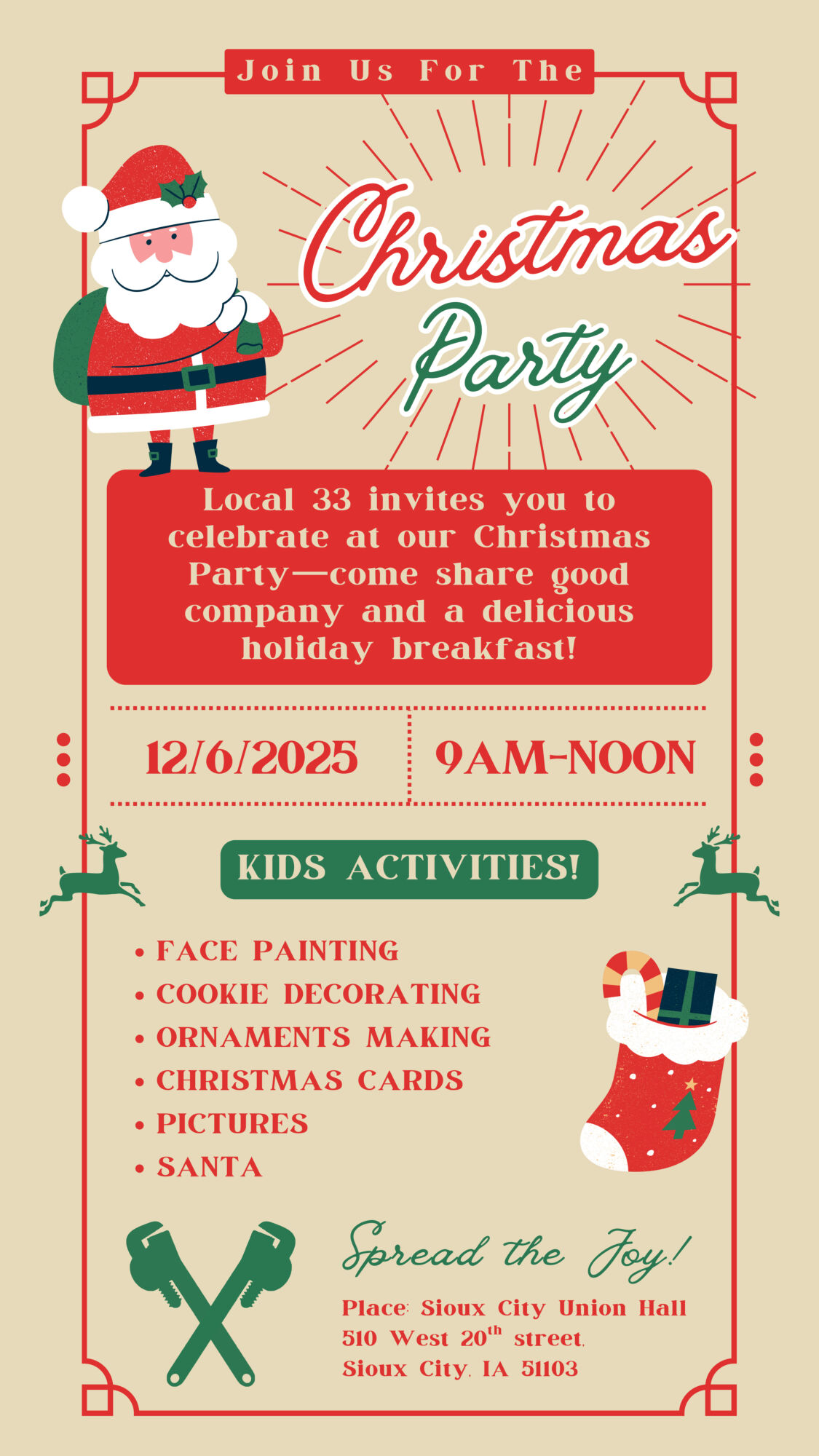 Local 33 Christmas Party - Sioux City